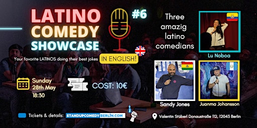 Latino Comedy Showcase ...IN ENGLISH!  # 6  |  A stand-up comedy show primary image