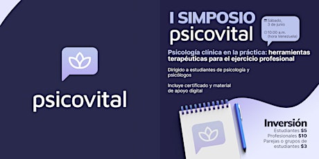 I SIMPOSIO PSICOVITAL - Psicología clínica en la práctica