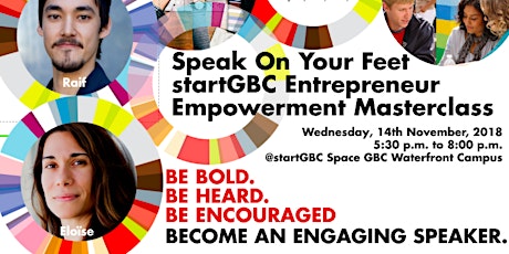 Speak on Your Feet - startGBC Entrepreneur Empowerment Masterclass primary image