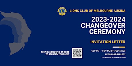 2023-2024 Changeover Ceremony of Lions Club of Melbourne Ausina primary image