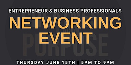 Entrepreneur & Business Professionals Networking Event