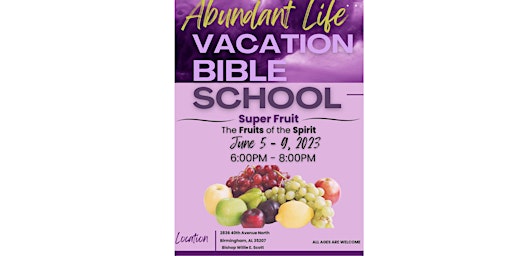 Imagen principal de Vacation Bible School (Super Fruit: The Fruits of the Spirit)