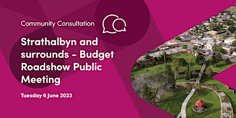 Strathalbyn and surrounds - Budget Roadshow Public Meeting primary image