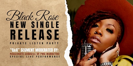 BONITA JALANE: “BLACK ROSE” PRIVATE SINGLE RELEASE LISTENING PARTY primary image