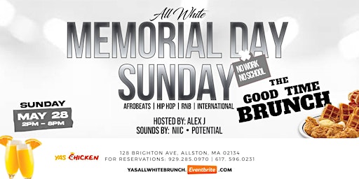 The “GOOD TIME” Brunch & Day Party Memorial Day Sunday primary image
