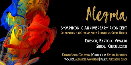 ALEGRIA | A symphonic concert featuring works by Enescu, Bartók, Grieg, Vivaldi, and Kirculescu primary image