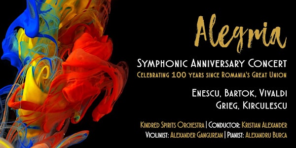 ALEGRIA | A symphonic concert featuring works by Enescu, Bartók, Grieg, Viv...