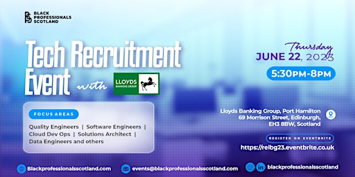 Tech Recruitment Event With Lloyds Banking Group primary image