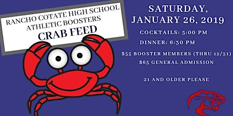 Rancho Cotate High School Athletic Booster's 2019 Annual Pasta & Crab Feed  primary image
