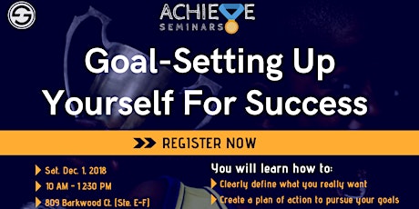 Goal-Setting Up Yourself For Success primary image