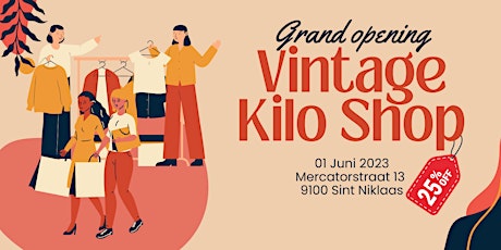 Opening Vintage Kilo Shop Sint Niklaas