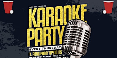 Thirsty Thursday: Pong Tournament  & Karaoke Editi