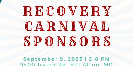 Sponsorship and Vendor Registration for The Jude House  Recovery Carnival