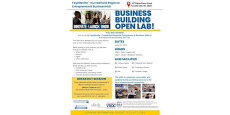 Business Building Open Lab at the HUB!