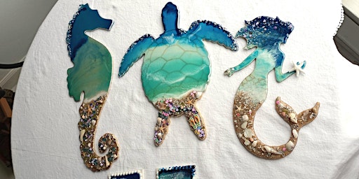 Immagine principale di Resin Beach workshop-Horse, seahorse, turtle or mermaid 