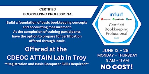 Image principale de Certified Bookkeeping Professional Training