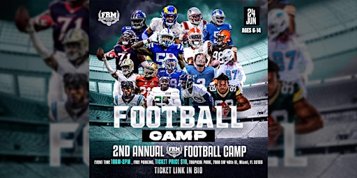 Imagen principal de 2nd Annual First Round Management Youth Football Camp