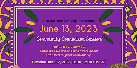 June Community Connection Session