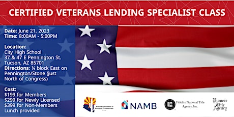 Certified Veterans Lending Specialist Class (CVLS)
