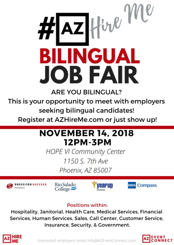 azhireme bilingual job fair variety of employment opportunities