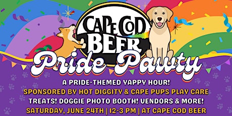 Pride Pawty Yappy Hour at Cape Cod Beer!