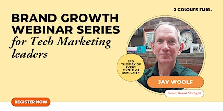 Brand growth webinar series for tech marketing teams