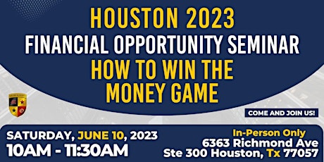 Financial Opportunity Seminar Houston 2023