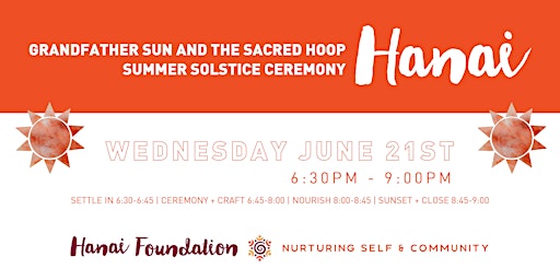 Summer Solstice Ceremony: Grandfather Sun and the Sacred Hoop primary image