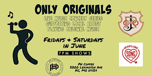 Only Originals - PH Coffee Concert Series - All Ages Welcome primary image