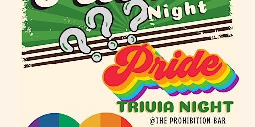 PRIDE Trivia @The Prohibition Bar primary image