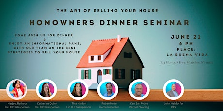 The Art of Selling Your Home: Homeowners Seminar Dinner
