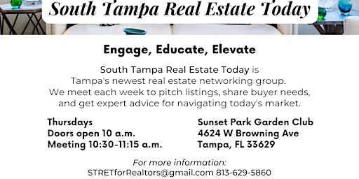 Imagem principal do evento South Tampa Real Estate Today