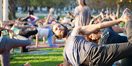 Silent Disco Yoga in the Park