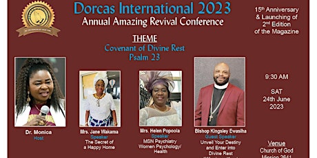 Dorcas International 2023: Annual Amazing Revival Conference