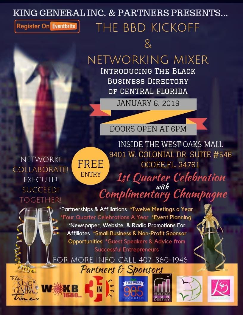 BLACK BUSINESS DIRECTORY KICK-OFF AND NETWORKING MIXER
