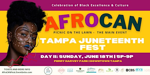 Primaire afbeelding van AfroCAN Wknd: Tampa Juneteenth Fest