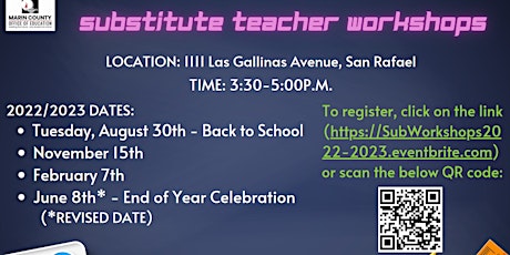 2022/2023 Substitute Teacher Workshops