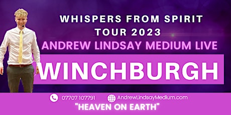 Imagen principal de Andrew Lindsay Medium Live WINCHBURGH. Whispers from Spirit Tour