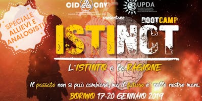 BOOTCAMP "ISTINCT - L'istinto e la ragione" con Stefano Benemeglio e Max Antonelli ★ SPECIALE ALLIEVI E ANALOGISTI BOOTCAMP "ISTINCT - L'istinto e la ragione" con Stefano Benemeglio e Max Antonelli ★ SPECIALE ALLIEVI E ANALOGISTI