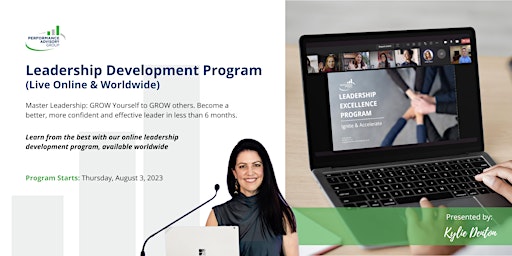 Leadership Development Program - Live Online & Worldwide primary image