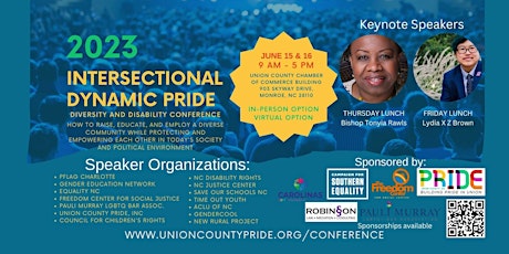 Union County Pride, Inc - 2023 Intersectional Dynamic Pride Conference