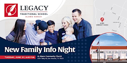 New Family Info Night - Alamo Ranch // June 20 at 6 p.m.