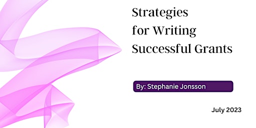 Strategies for Writing Successful Grants primary image
