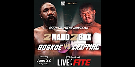2 MADD 2 BOX Presents: Crip Mac vs Boskoe 100 - Official Press Conference