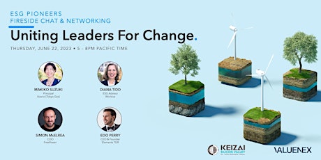 Imagem principal de 2023-06-22 Keizai forum on ESG Pioneers Fireside Chat & Networking