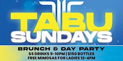 Primaire afbeelding van MIMOSA ME PLEASE @ TABU SUNDAY