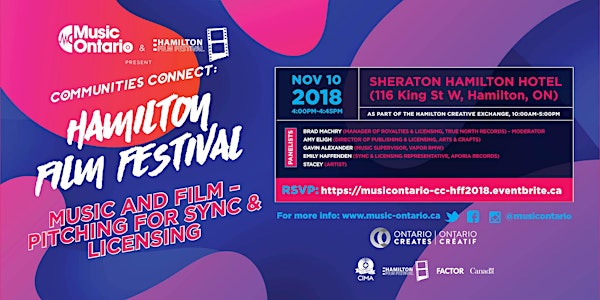 MusicOntario Communities Connect @ the 2018 Hamilton Film Festival: Focus o...
