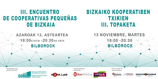 III. Encuentro de Cooperativas Pequeñas de Bizkaia.