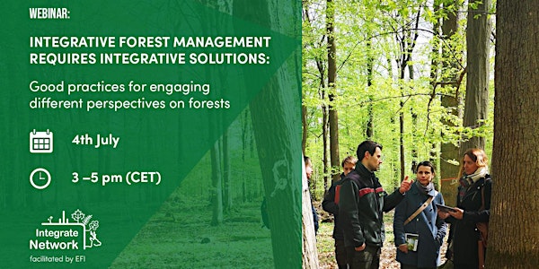 Webinar: Integrative forest management requires integrative solutions
