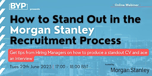 How to Stand Out in the Morgan Stanley Recruitment Process primary image